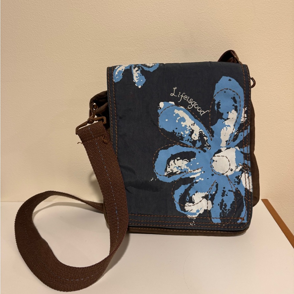 Life is Good Blue and Brown Women’s Bag